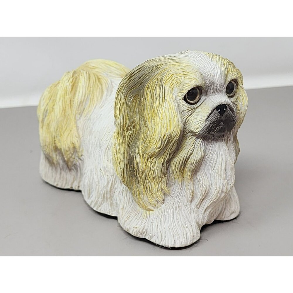 Vintage 1983 George Good Pekingese Dog Pet Animal Resin Figurine